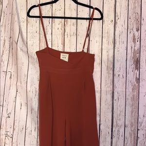 Rust Overall Jumpsuit